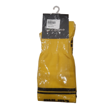 Carino Nylon/Spandex Half Terry Soccer Sock - Yellow/Black